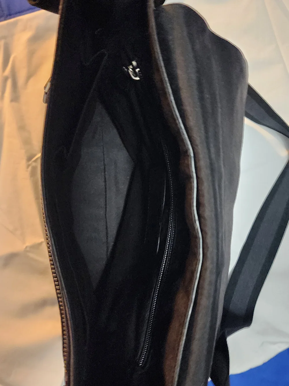 Excellent Condition Coach Black Leather Messenger Bag with Flap